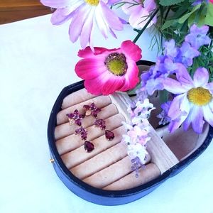 Bordeaux by EFFY Multi-Stone Diamond Accent Flower Drop Earrings 14k Rose Gold